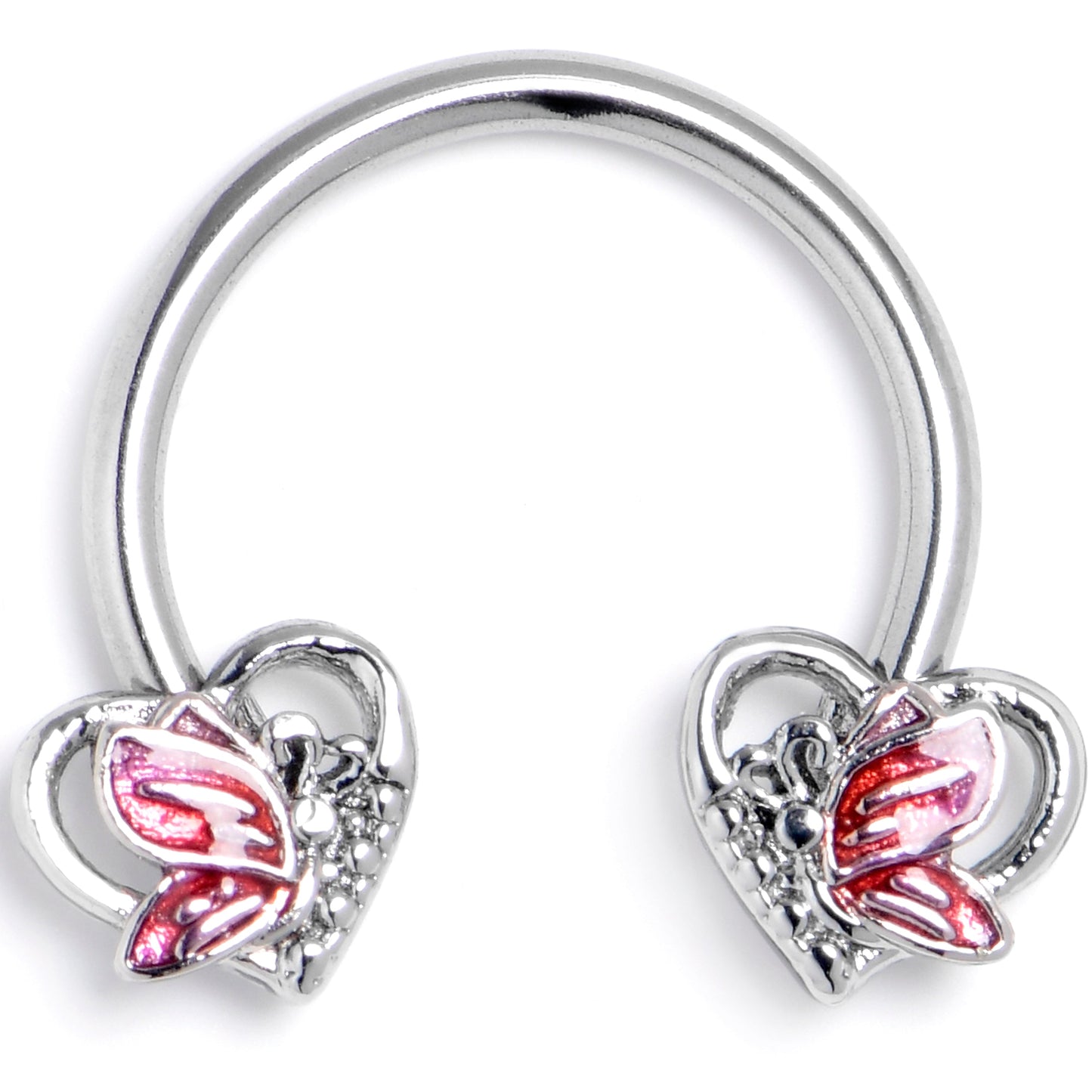 16G 3/8 Butterfly Love Heart Horseshoe Circular Barbell