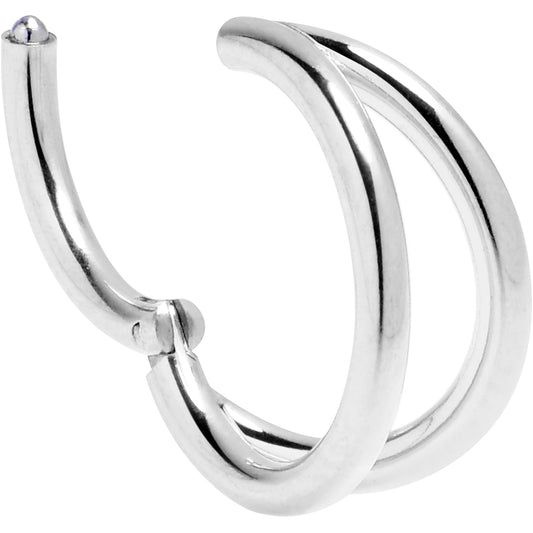 16G 5/16 Double Row Illusion Hinged Segment Ring