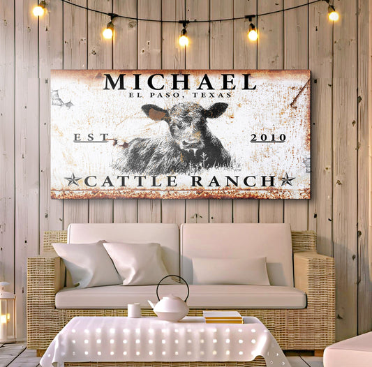 Cattle Ranch Sign X