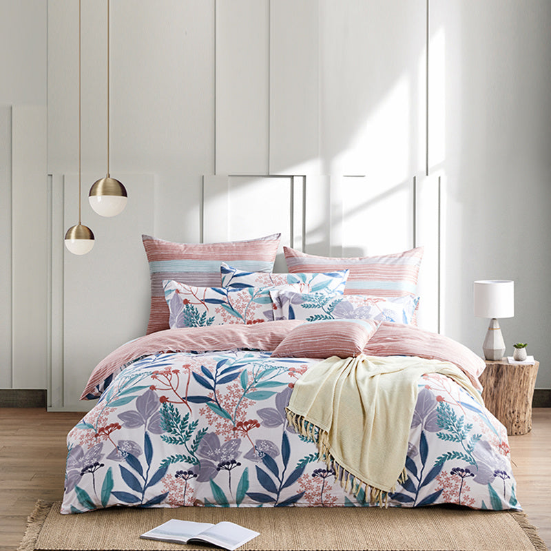 Four-piece Satin Printed Bedding Set