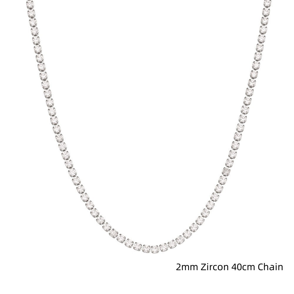 S925 Sterling Silver Octagonal Snake Bones Chain