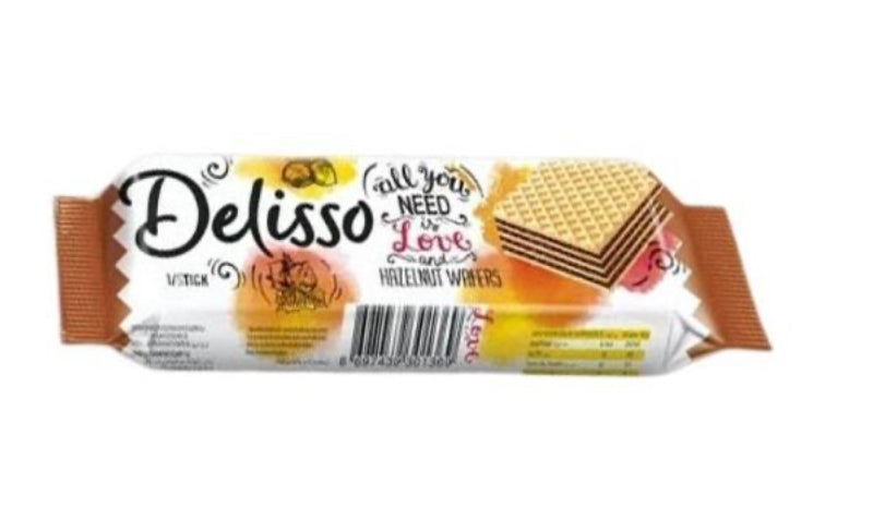 Delisso hazelnut cream wafer 28g 24pk