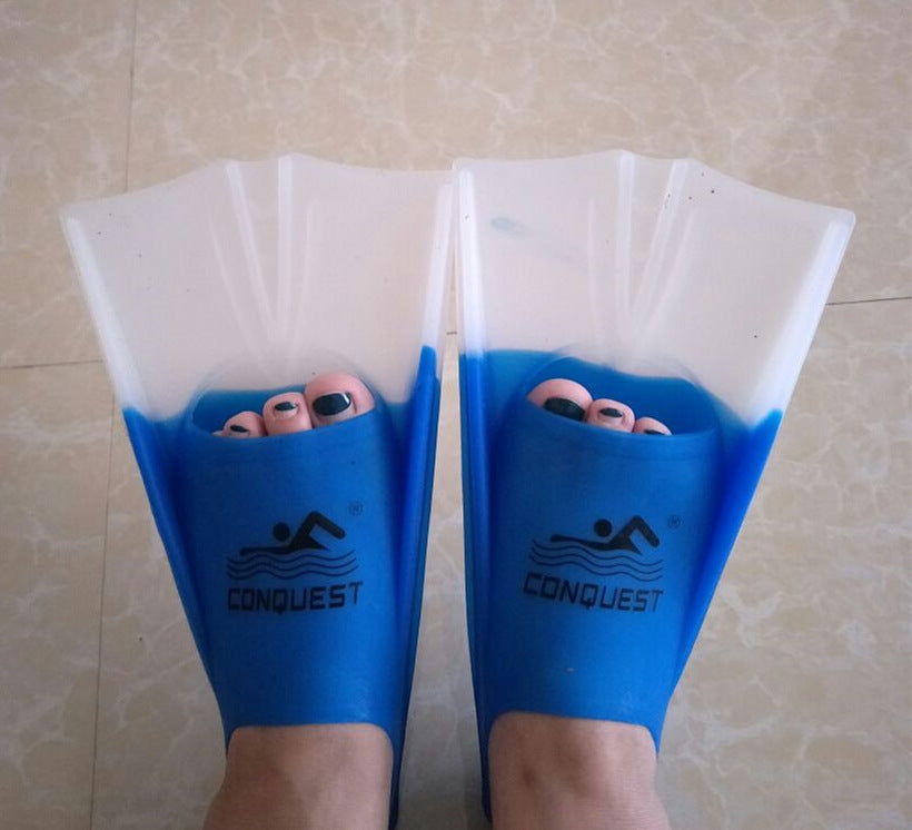 Children's Swimming Training Professional Silicone Short Fins