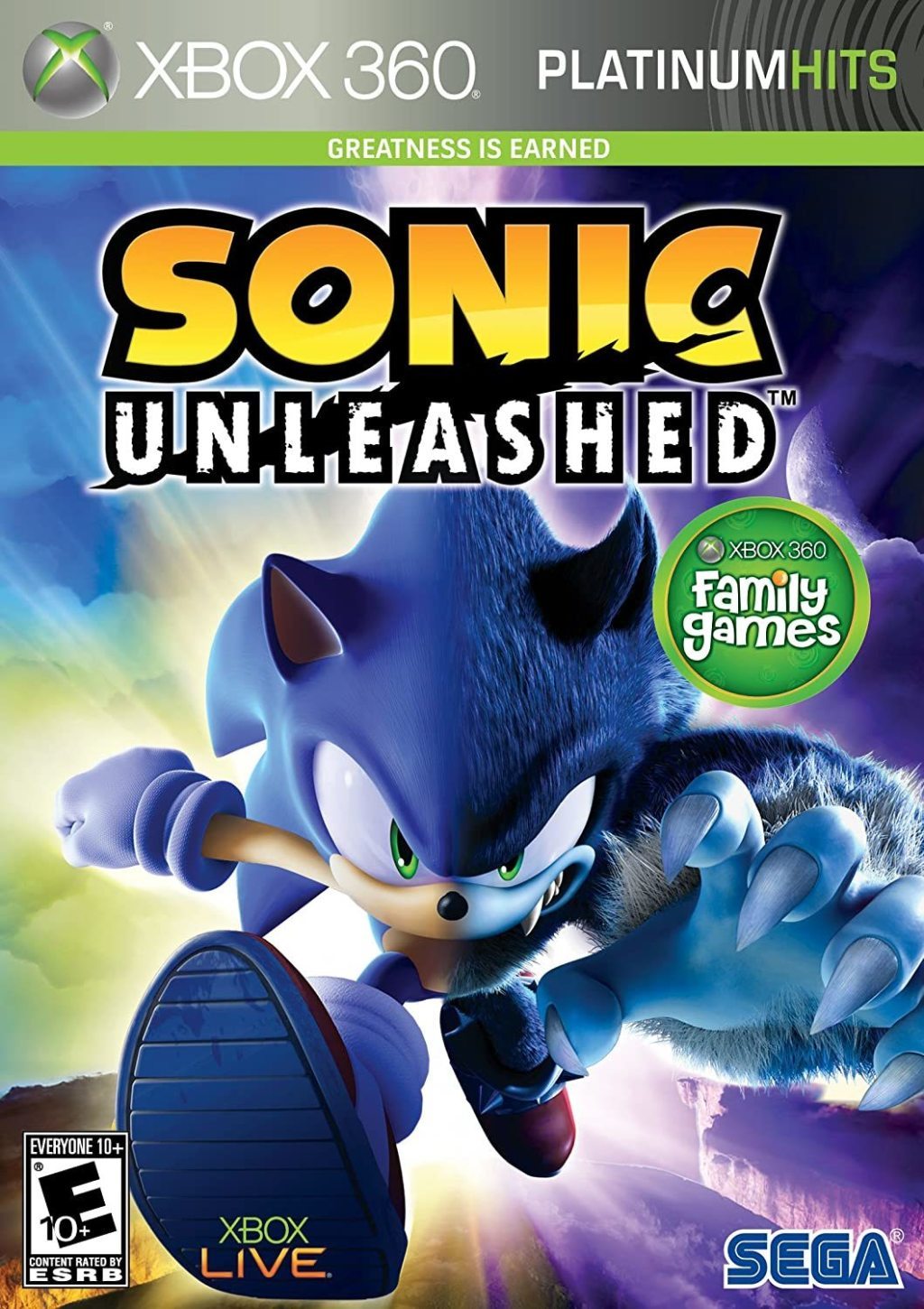 Sonic Unleashed (Platinum Hits) (Xbox 360)