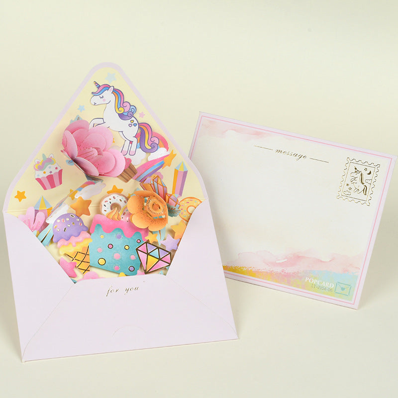 Middle Blossom 3D Greeting Card
