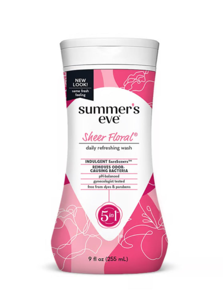 Summers eve Fem wsh sheer floral 9oz