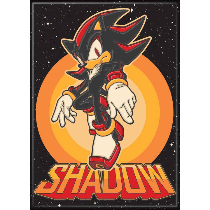 Sonic the Hedgehog: Shadow On Black Magnet