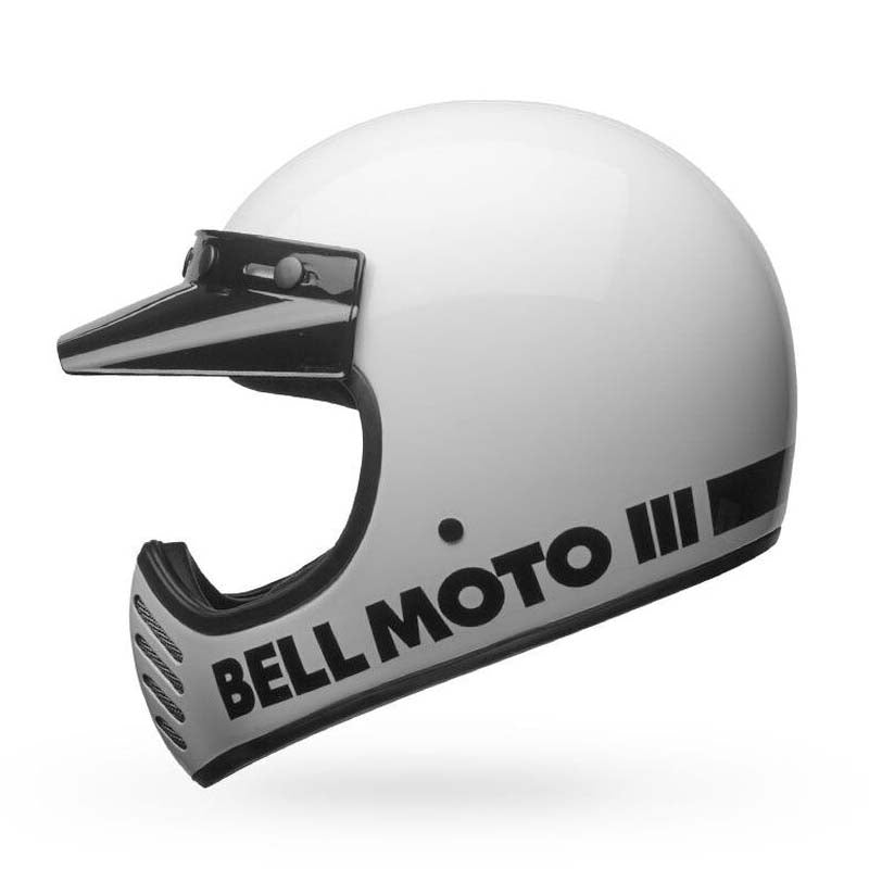 BELL MOTO 3 CLASSIC GLOSS WHITE