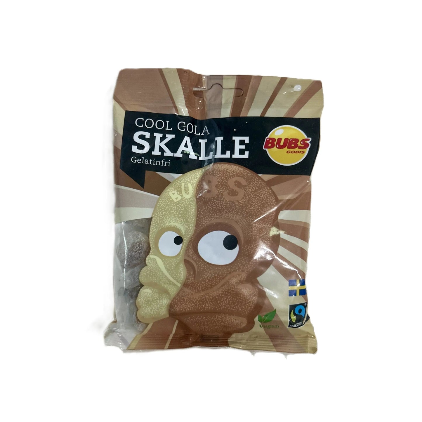 Bubs Cool Cola Skulls – Tangy Cola Gummies 90 g Bag (Sweden)