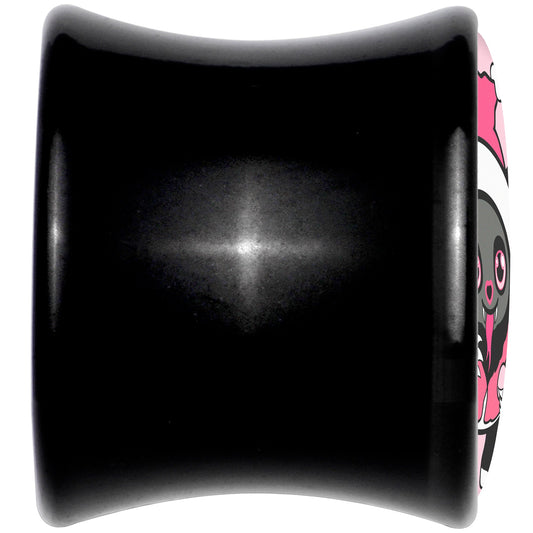 Krampus Cutie Christmas Holiday Black Acrylic Saddle Plug Set by Onyx O
