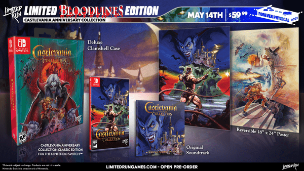 Limited Run #106: Castlevania Anniversary Collection - Bloodlines Edition (Nintendo Switch)