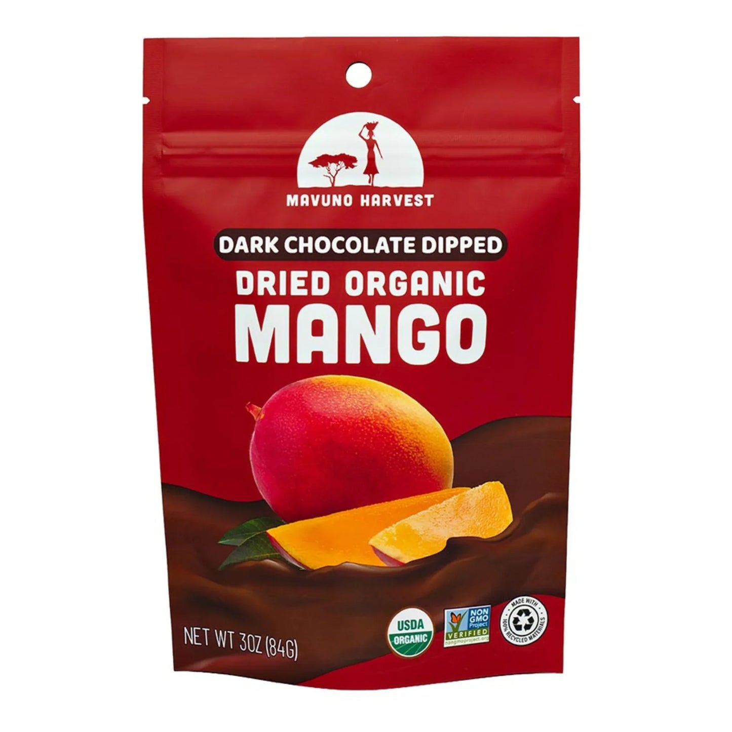 Organic Chocolate Dipped Dried Mango