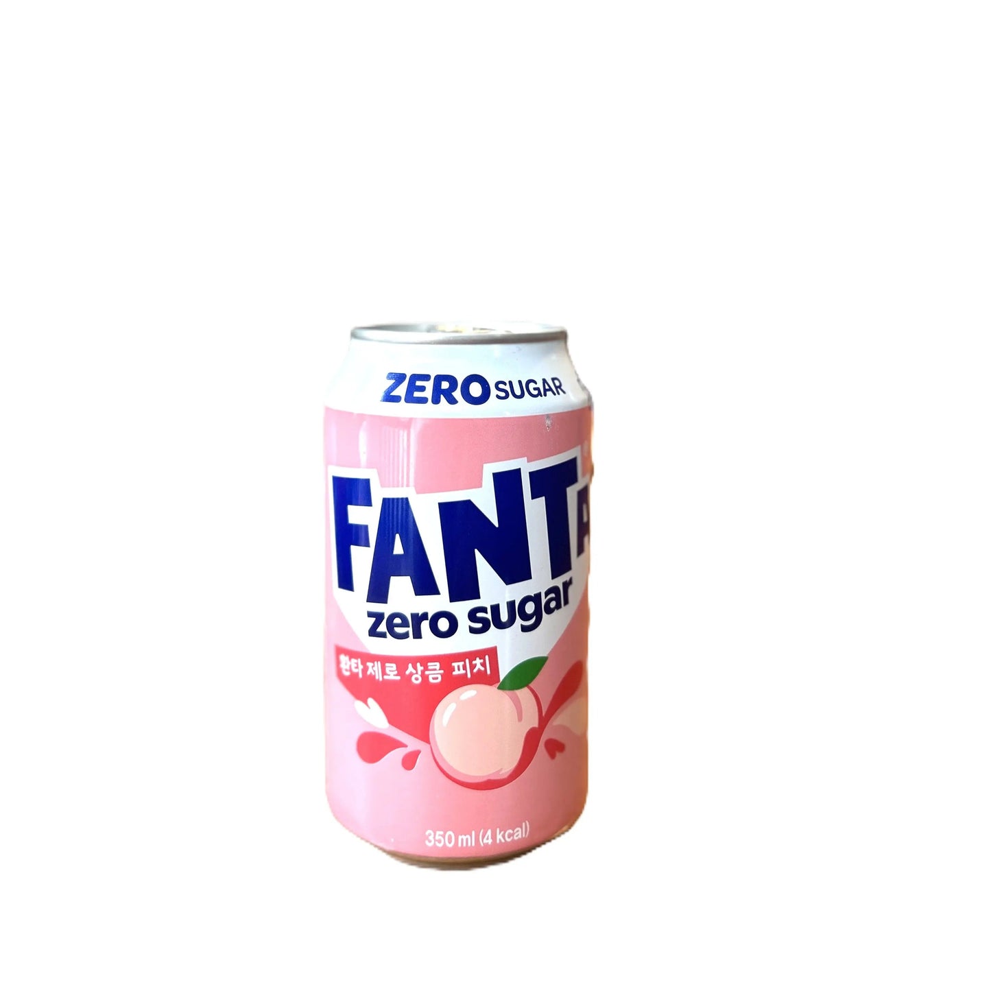 Fanta Zero Sugar Peach – Refreshing Fruity Soda 350ml Can (Korea)
