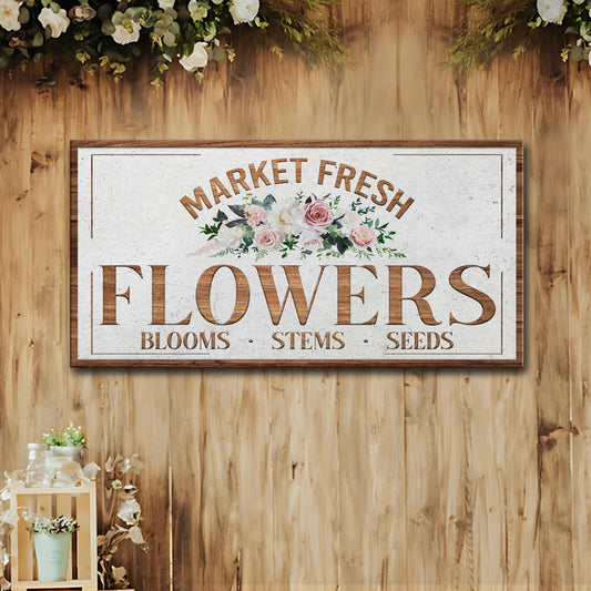 Fresh Flower Market Sign II