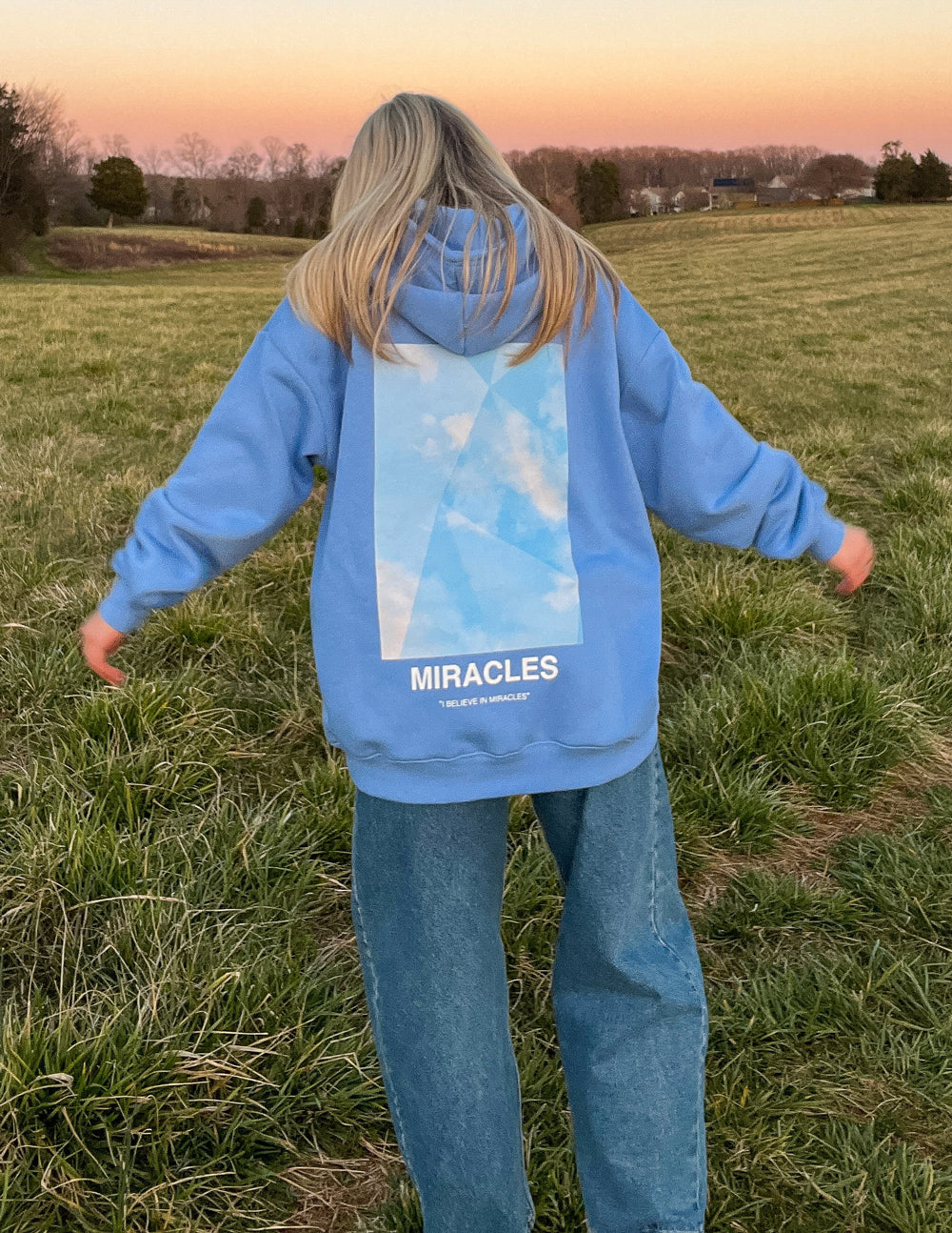 Miracles Blue Unisex Hoodie