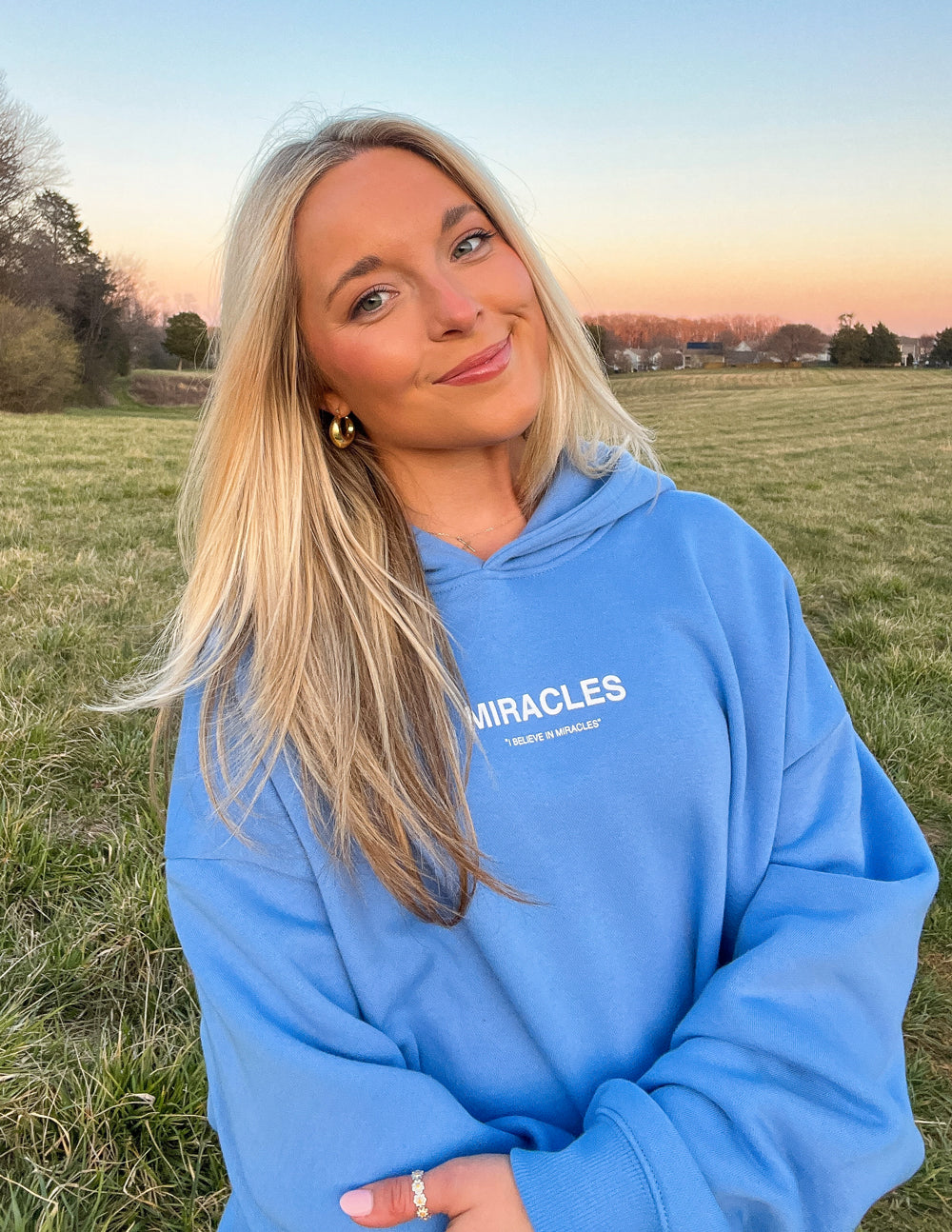 Miracles Blue Unisex Hoodie