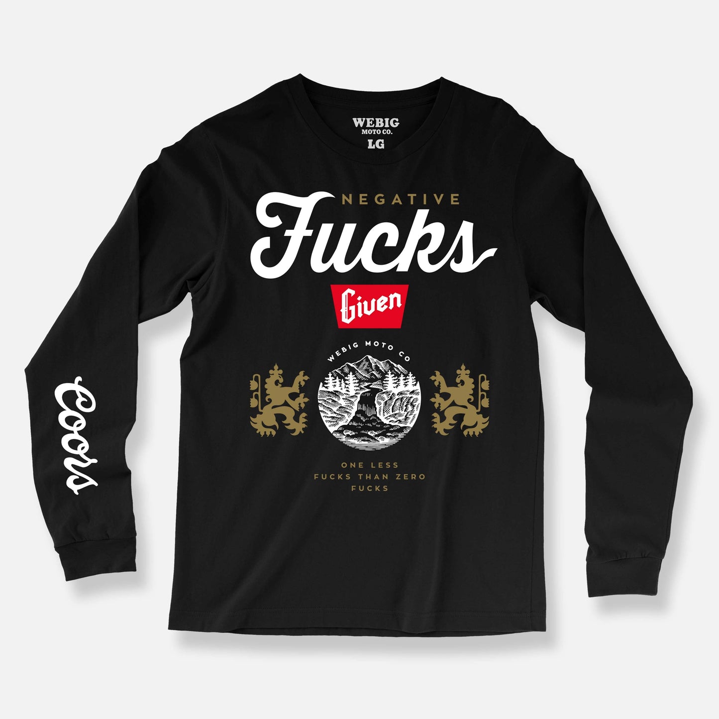 NEGATIVE FUCKS LONG SLEEVE TEE