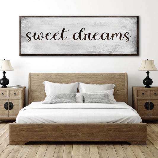 Sweet Dreams Bedroom Grunge Sign
