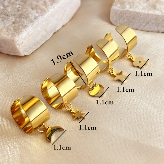 Vintage Stainless Steel Flower Ring