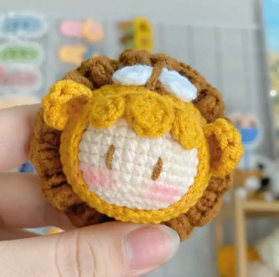 Crocheted Pendant Knitted Doll Keychain