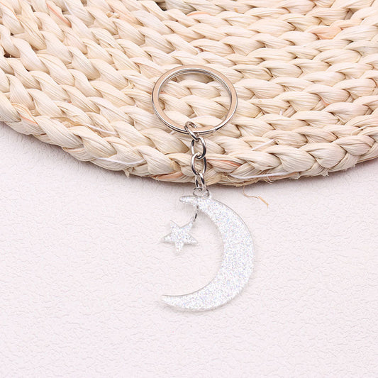 Sun Moon Acrylic Keychain