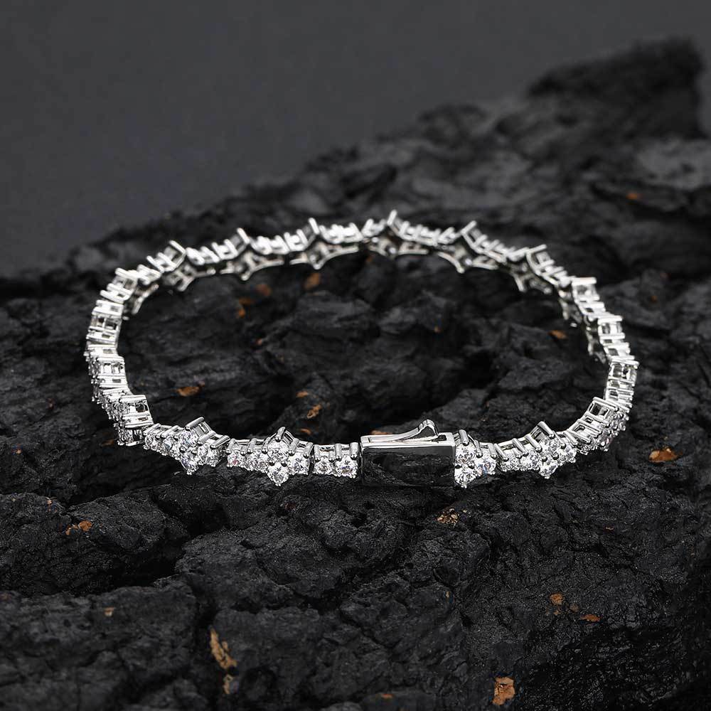 Hip Hop Zircon Tennis Bracelet