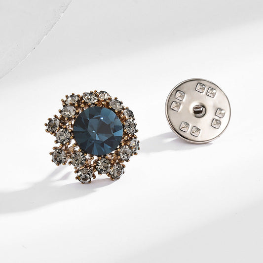 Crystal Horse Needle Brooch