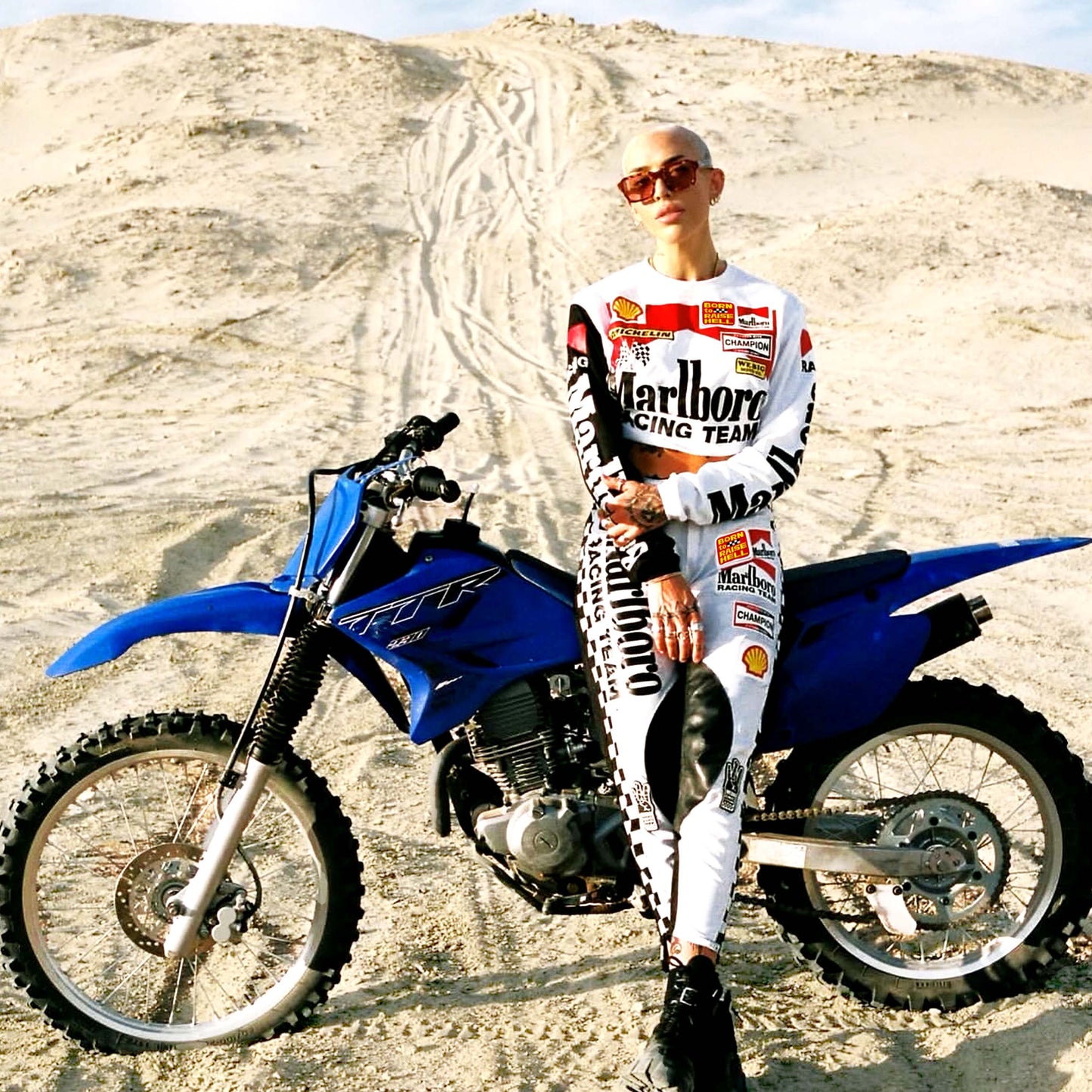 WOMENS CROP FORMULA 1 RACING JERSEY WHITE