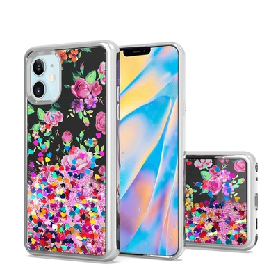 iPhone 12 5.4 Water Quicksand Glitter Case