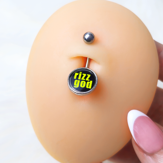 RIZZ GOD Belly Ring by Onyx O