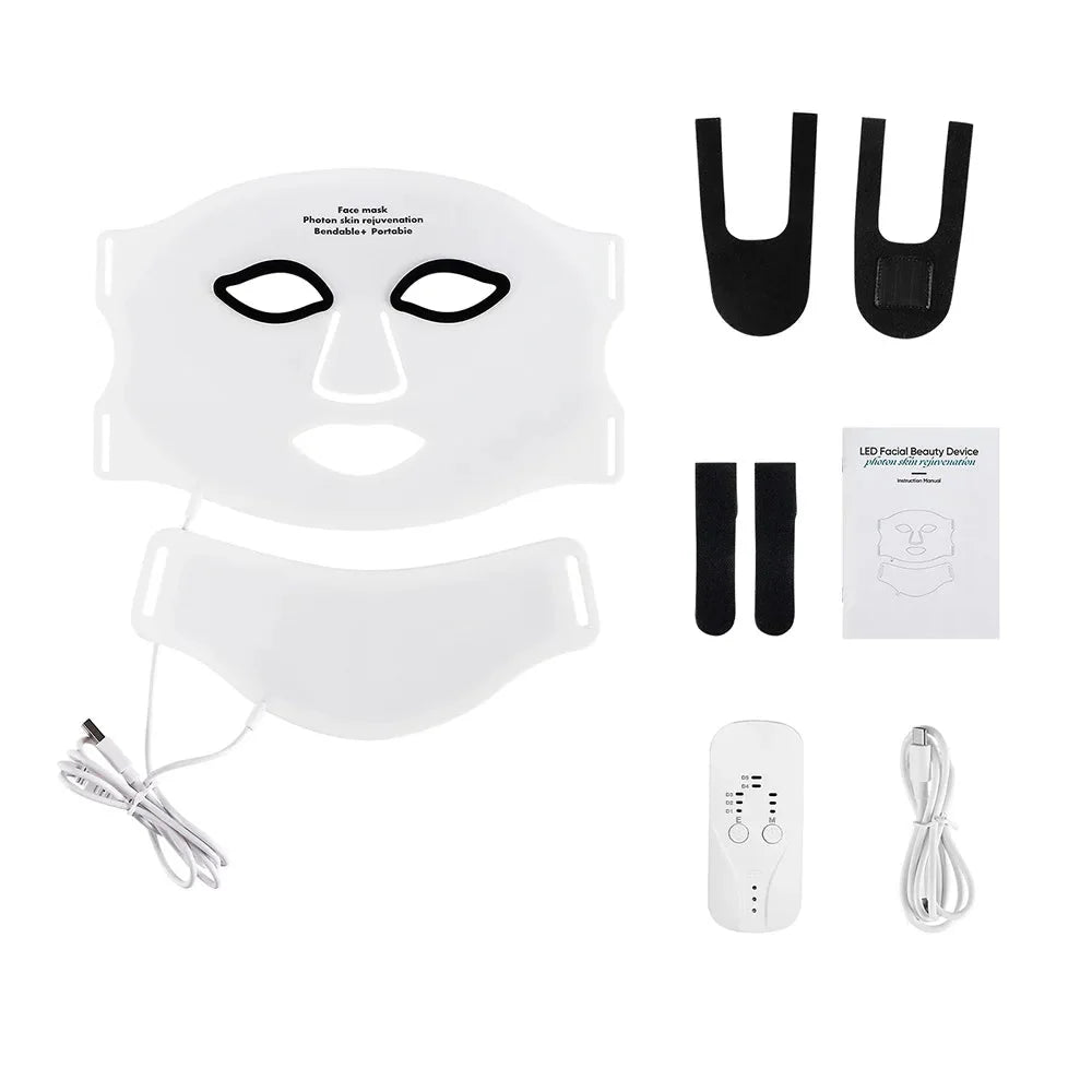 7-Color Silicone LED Face & Neck Mask