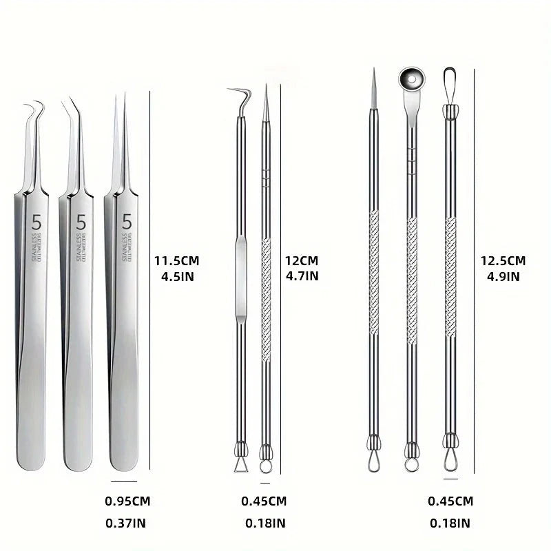 Stainless Steel Blackhead & Blemish Removal Kit