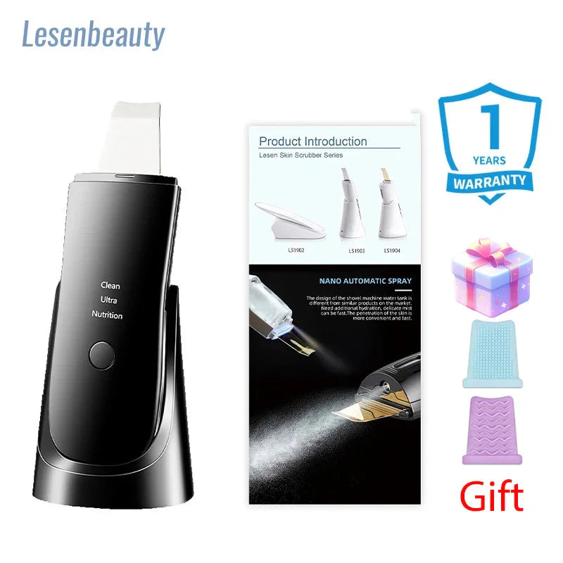 Ultrasonic Skin Scrubber Facial Cleaner