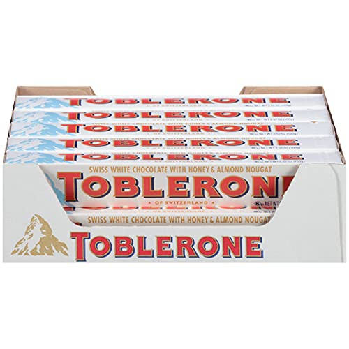TOBLERONE Swiss White Chocolate with Honey & Almond 20 pack