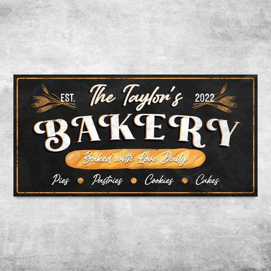 Baked With Love Daily Bakery Sign