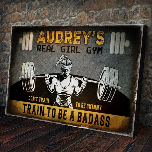 Real Girl Gym Sign