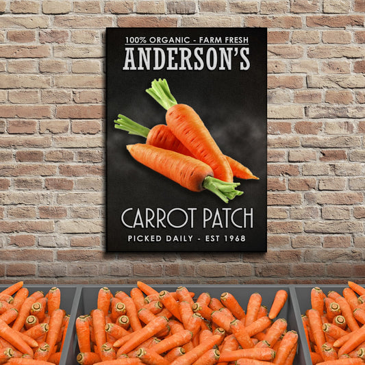 100% Organic Carrot Patch Sign