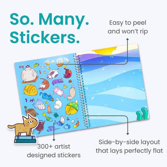 World of Cats Sticker Book