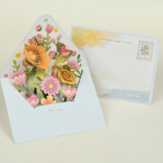 Middle Blossom 3D Greeting Card