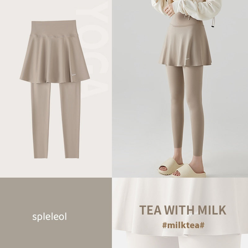 High Waist Yoga Culottes Skort