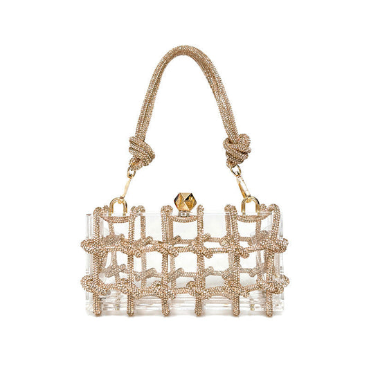 Sweet Rhinestone Square Bag