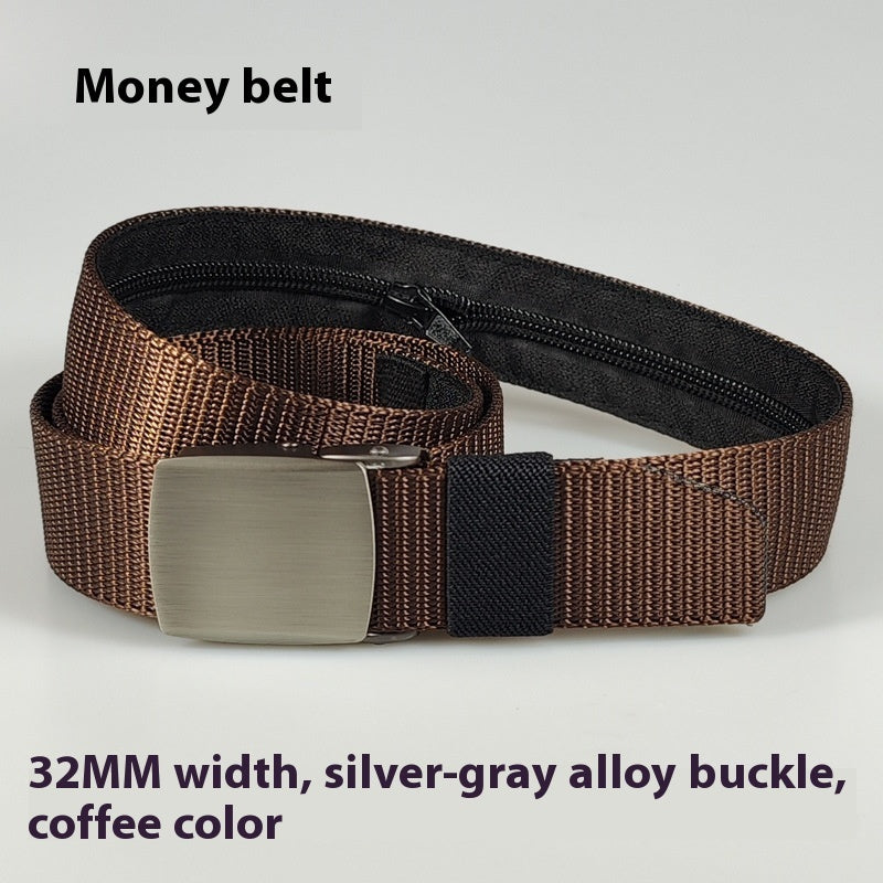 Black Nylon Women's Outdoor Security Belt