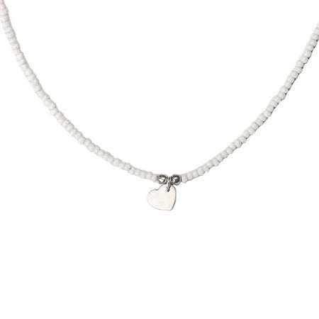 Beaded Heart Choker