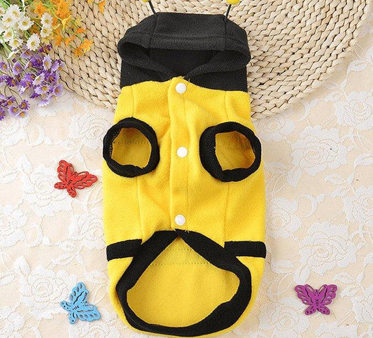 Buzzing Bee Pet Apparel: Soft Fleece Clothes For Dogs And Cats-1