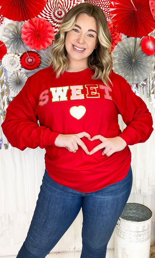 Sweet Heart Ideal Chenille Longsleeve T-Shirt