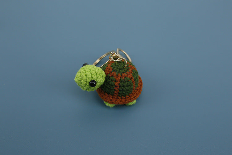 Creative Knitted Turtle Pendant Keychain