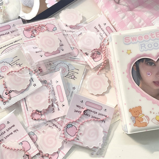 Fish Plate Keychain Roll Schoolbag Pendant