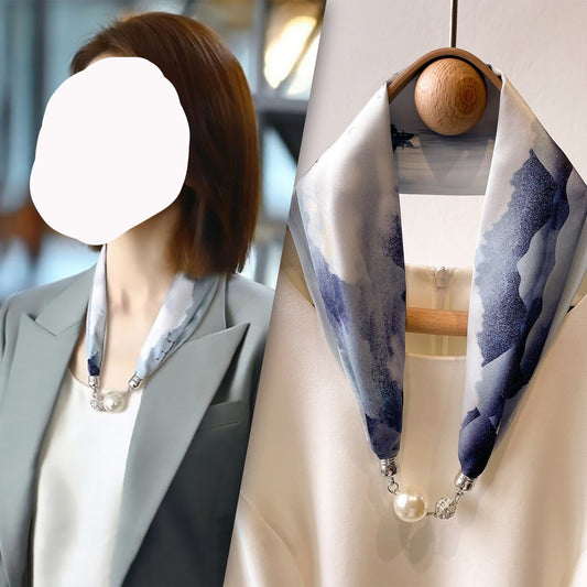 Women's Day Magnetic Suction Convenient Small Silk Scarf Popular