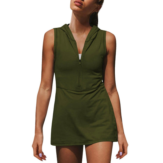 Women's Half Zipper Sports Dress