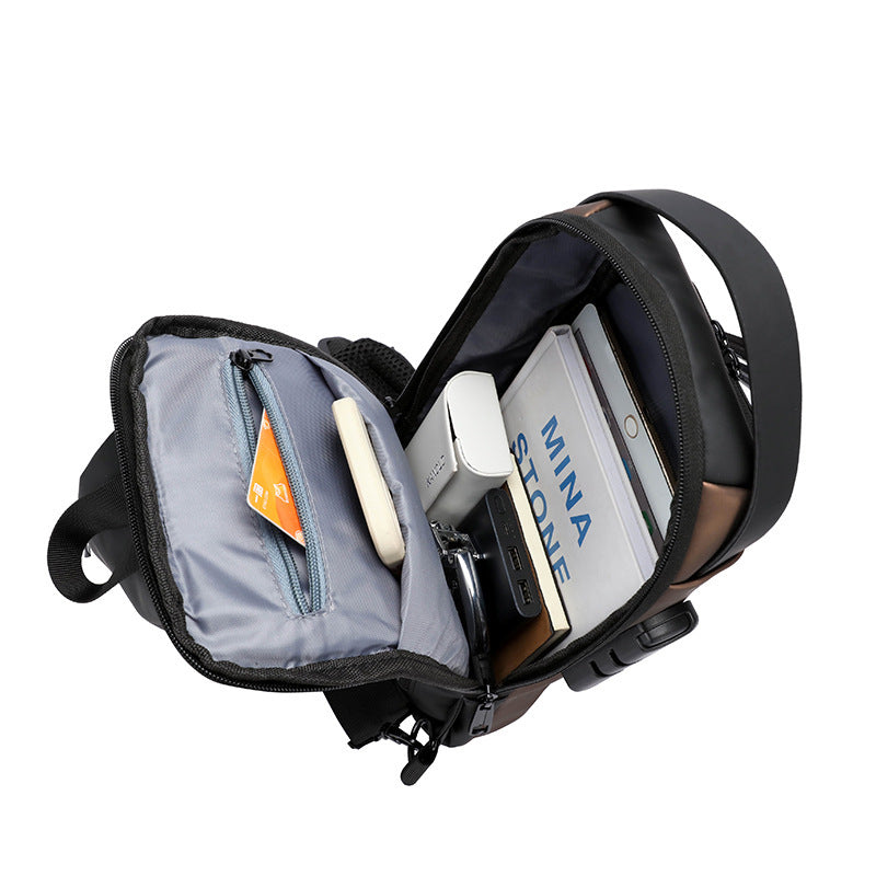 Password Lock Men's Leisure Bag